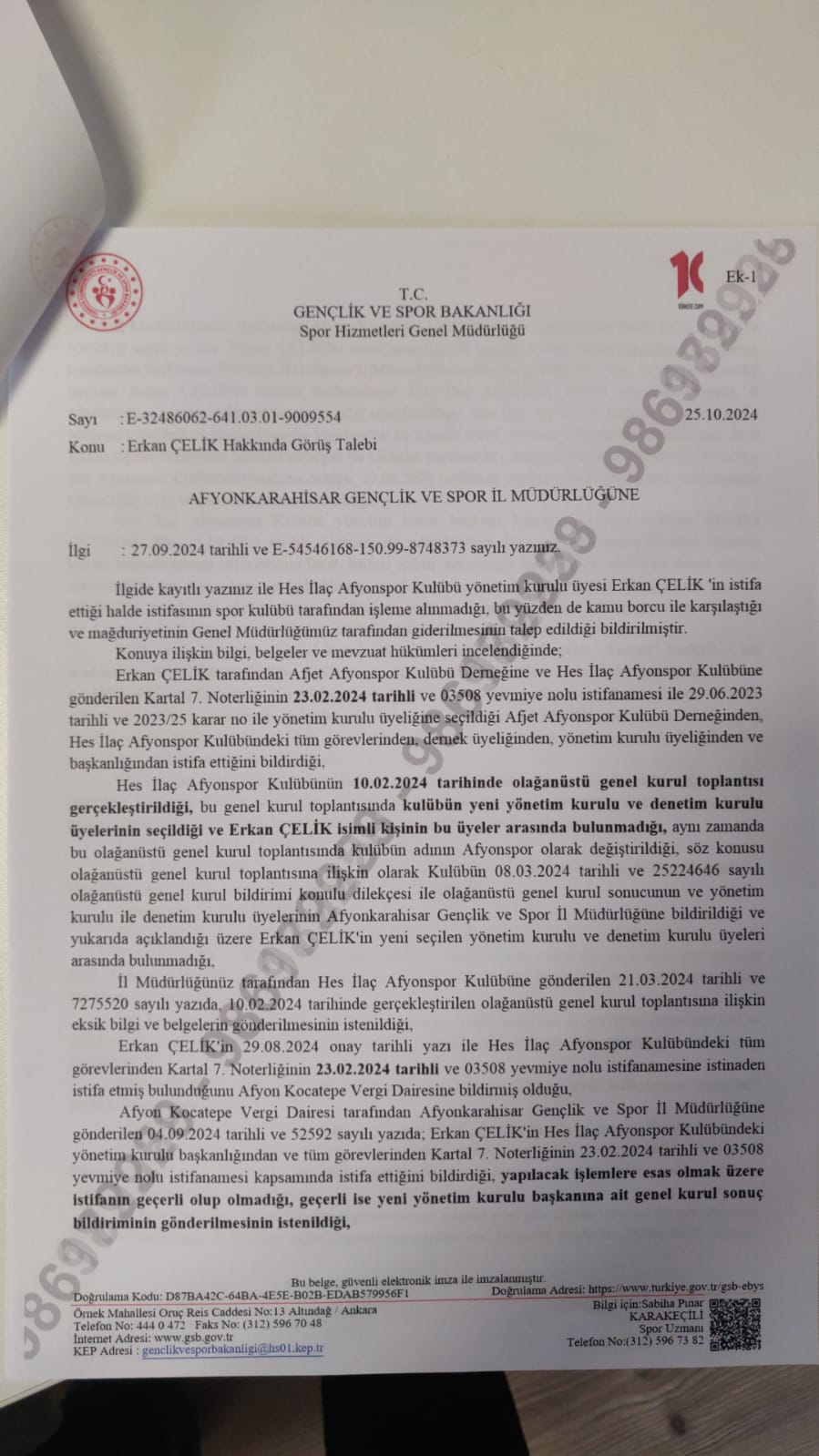 İsmail Hakkı Kasapoğlu Hakkında Nadir Güzbey İçin Ayrıcalık İddiaları: Soruşturma Talebi